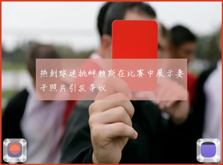 热刺球迷挑衅赖斯在比赛中展示妻子照片引发争议